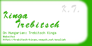 kinga trebitsch business card